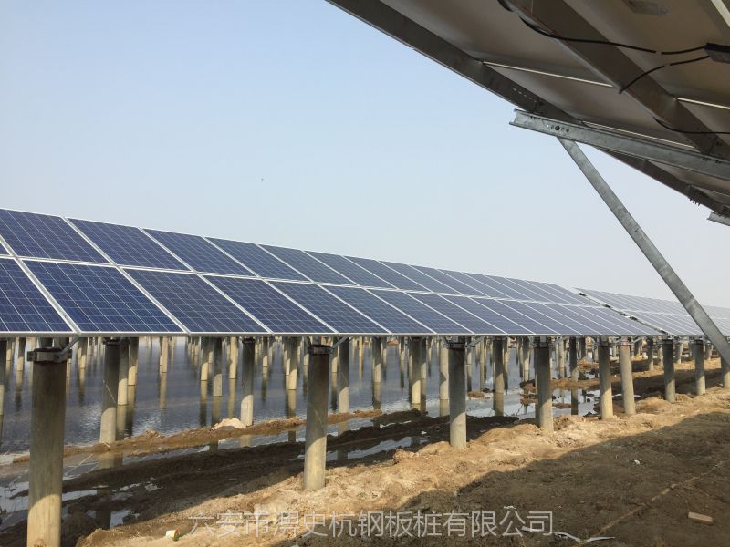 【河南太阳能光伏电站施工,河南光伏施工公司,支架组件安装,打桩图片